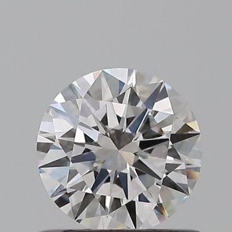 0.62 Carat Round E VVS2 EX GIA Natural Diamond