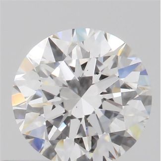 0.37 Carat Round D VS2 EX VG GIA Natural Diamond