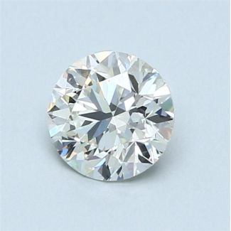 0.9 Carat Round I VVS1 EX GIA Natural Diamond