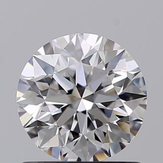 0.81 Carat Round D VVS2 EX GIA Natural Diamond