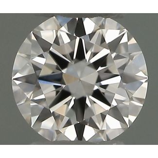 0.18 Carat Round F VVS1 EX GIA Natural Diamond