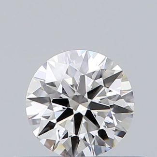 0.35 Carat Round F VVS1 EX VG GIA Natural Diamond