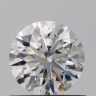 0.55 Carat Round E VS2 EX GIA Natural Diamond