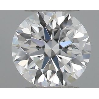 0.19 Carat Round F VVS2 EX GIA Natural Diamond