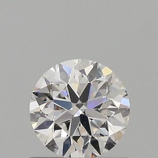 0.61 Carat Round D VVS1 VG EX GIA Natural Diamond