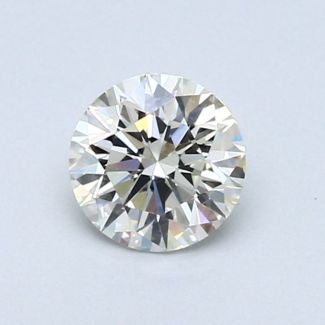 0.58 Carat Round H VS2 VG EX GIA Natural Diamond