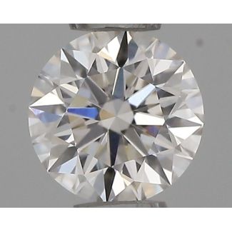 0.31 Carat Round H VVS2 EX IGI Natural Diamond