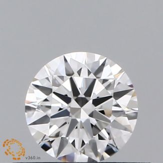 0.35 Carat Round F VVS1 EX GIA Natural Diamond