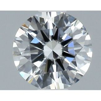 0.56 Carat Round F VVS2 EX GIA Natural Diamond