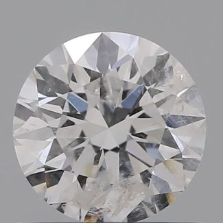 0.67 Carat Round E I2 VG EX GIA Natural Diamond