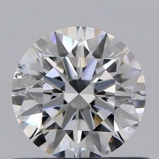 0.51 Carat Round D SI1 EX GIA Natural Diamond