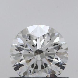 0.5 Carat Round F VVS1 EX GIA Natural Diamond