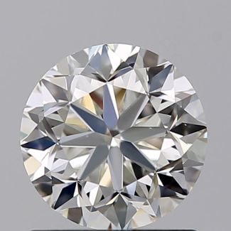 1.00 Carat Round H VS1 GD EX GIA Natural Diamond