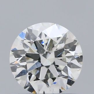 0.61 Carat Round F SI1 EX VG GIA Natural Diamond