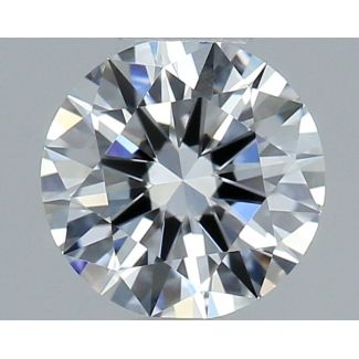 0.56 Carat Round E VVS1 EX GIA Natural Diamond