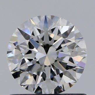 0.70 Carat Round E VVS2 EX VG GIA Natural Diamond