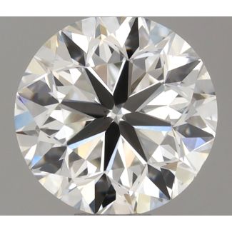 0.51 Carat Round H VS2 VG EX GIA Natural Diamond