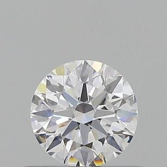 0.52 Carat Round D VVS2 EX GIA Natural Diamond