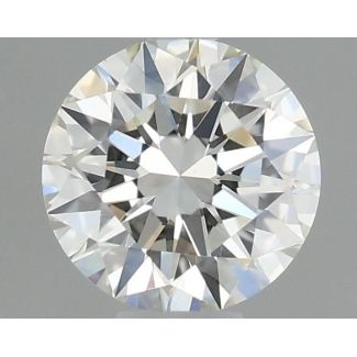 0.36 Carat Round I VVS2 EX GIA Natural Diamond