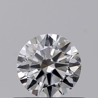 0.40 Carat Round D VS2 EX GIA Natural Diamond