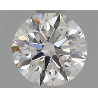 0.50 Carat Round E SI2 EX GIA Natural Diamond