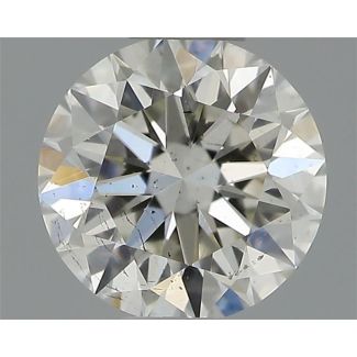 0.40 Carat Round G SI1 EX IGI Natural Diamond