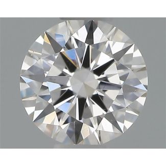 0.36 Carat Round F VS2 EX GIA Natural Diamond