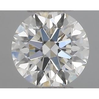 0.31 Carat Round G VVS2 EX IGI Natural Diamond