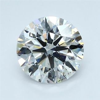 2.0 Carat Round D SI2 EX GIA Natural Diamond