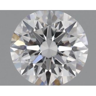 0.36 Carat Round D VVS1 EX GIA Natural Diamond