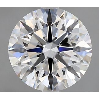 1.7 Carat Round F VVS2 EX GIA Natural Diamond