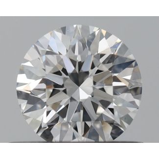 0.56 Carat Round F VS2 EX GIA Natural Diamond