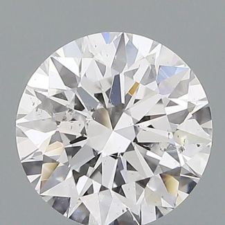 0.60 Carat Round E SI1 EX GIA Natural Diamond