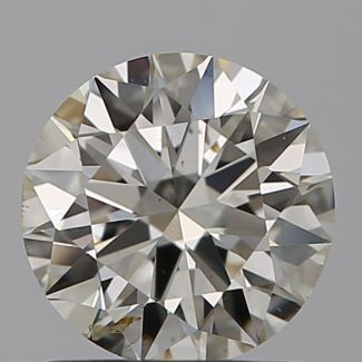 1.00 Carat Round J SI2 EX VG GIA Natural Diamond