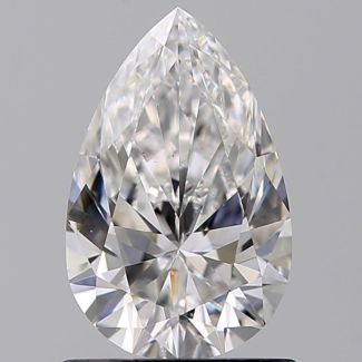 0.90 Carat Pear D VS2 - VG GIA Natural Diamond