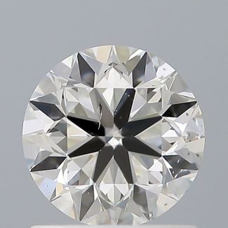 0.9 Carat Round H SI2 VG EX GIA Natural Diamond