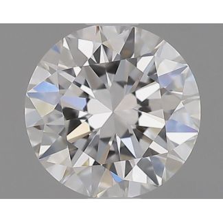 0.54 Carat Round E VVS1 EX GIA Natural Diamond