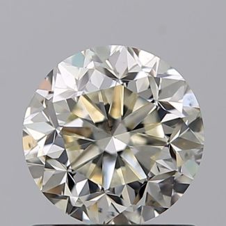 1.00 Carat Round K VS2 F EX VG GIA Natural Diamond