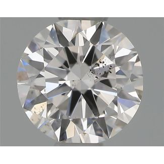 0.50 Carat Round H SI2 GD EX VG GIA Natural Diamond