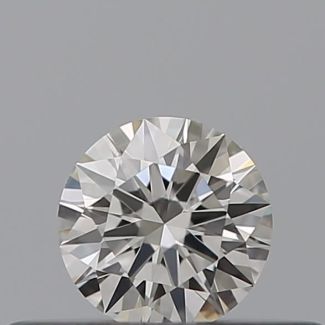 0.18 Carat Round H VVS2 EX GIA Natural Diamond