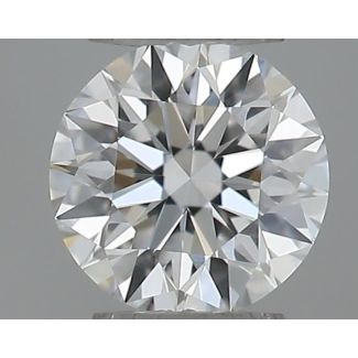 0.18 Carat Round E VVS1 EX GIA Natural Diamond