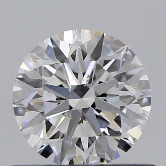 0.52 Carat Round D VS2 EX GIA Natural Diamond