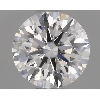 0.58 Carat Round E VVS1 EX GIA Natural Diamond