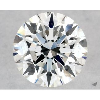 0.51 Carat Round G SI2 EX GIA Natural Diamond