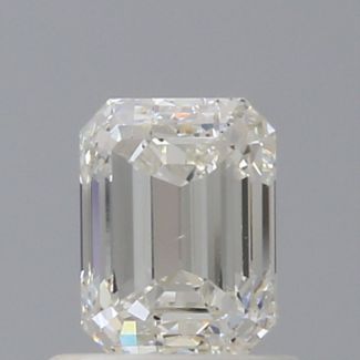 0.90 Carat Emerald J SI1 - GD GIA Natural Diamond