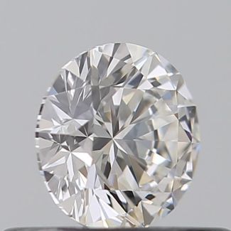 0.39 Carat Round F IF EX GIA Natural Diamond