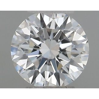 0.24 Carat Round F VVS2 EX GIA Natural Diamond