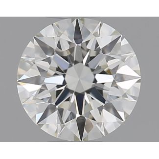 0.5 Carat Round H VVS2 EX IGI Natural Diamond