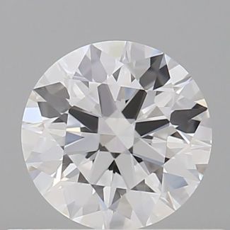 0.53 Carat Round D VVS1 EX GIA Natural Diamond