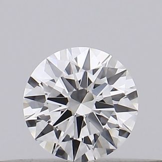 0.18 Carat Round E VVS1 EX GIA Natural Diamond